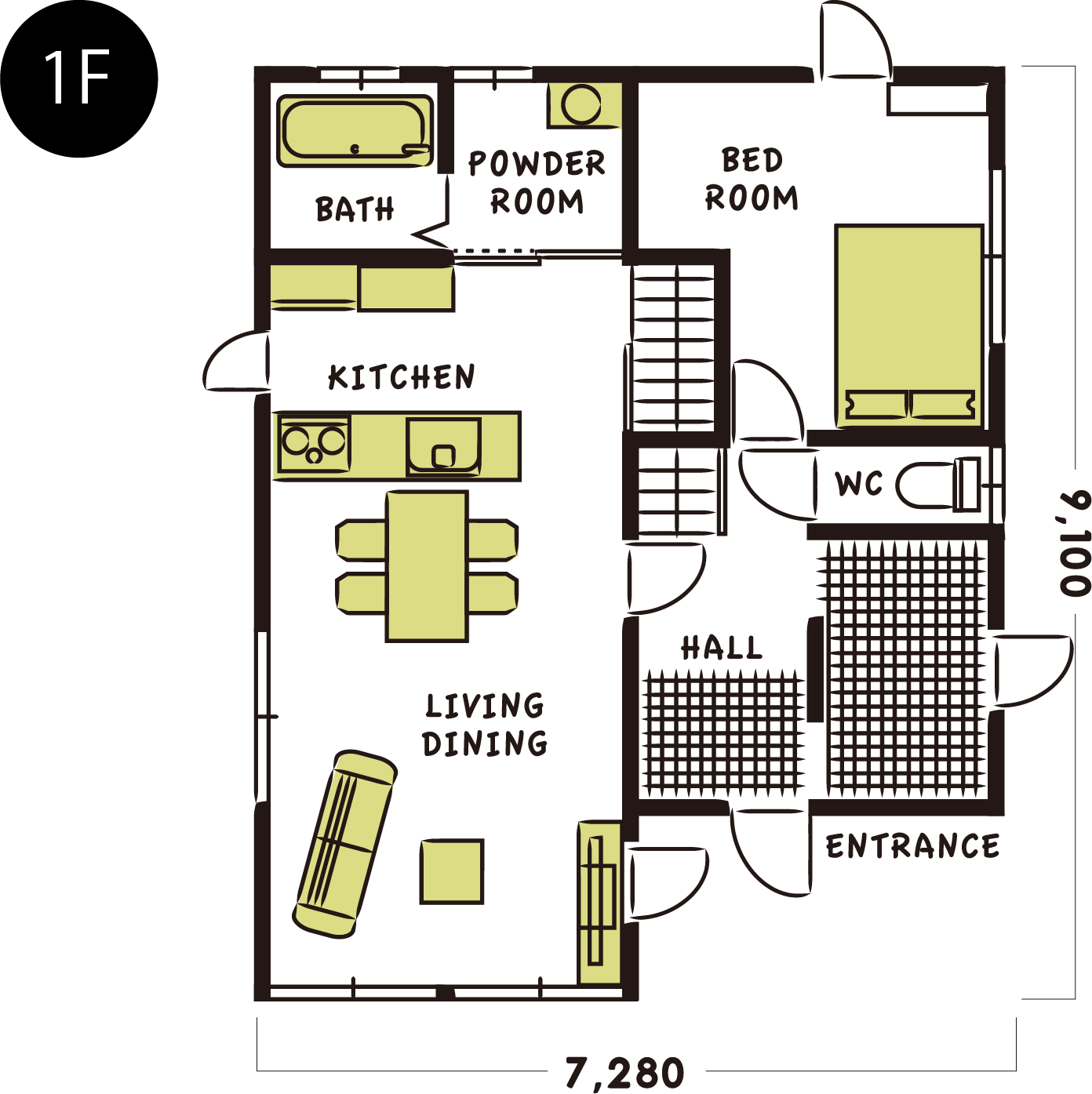 間取り図F1